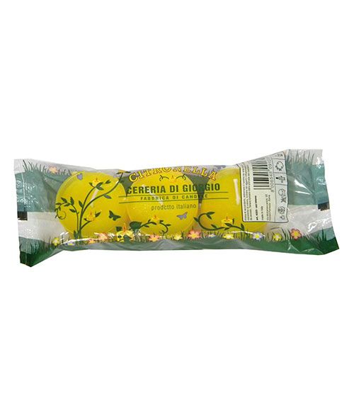 Lumini in plastica alla citronella