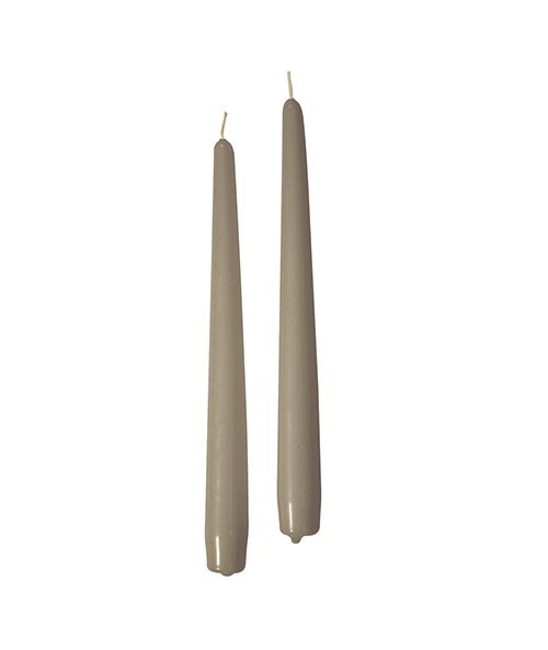 Candele coniche Ø 2,2 cm h. 25 cm 10 pezzi - Mocha Mousse