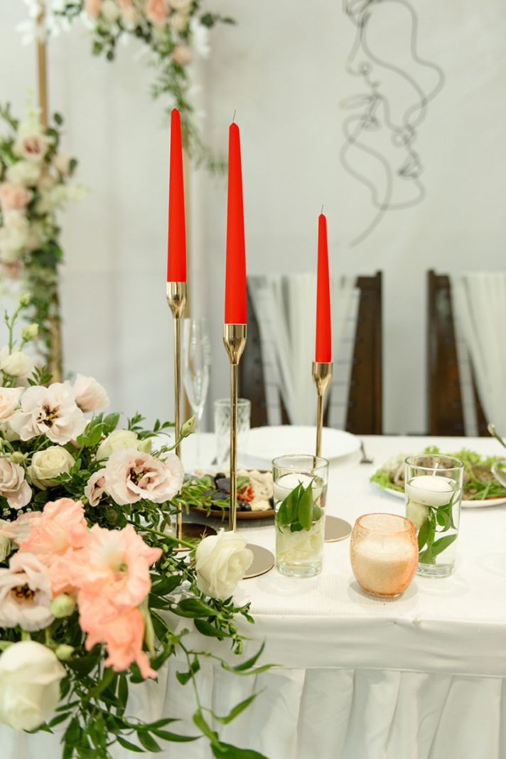 Candele coniche Ø 2,2 cm h. 30 cm 12 pezzi - Pumpkin