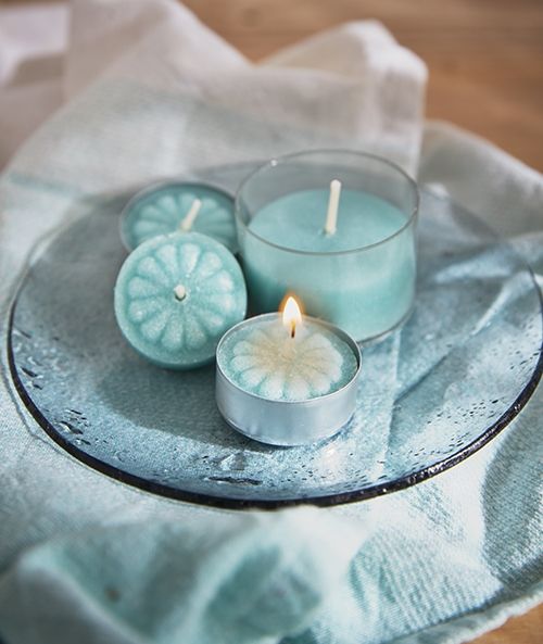 Tealight profumato Acqua - 12 pezzi - Senza allergeni