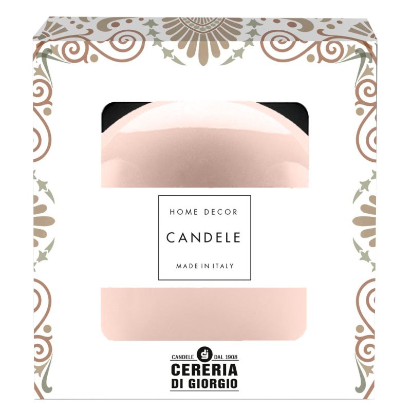 Candela sfera Laccata  Ø 10 cm -  1 pezzo - Pesca-  Home Decor 