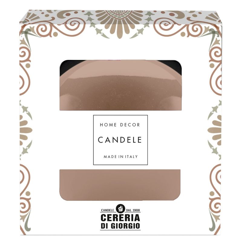 Candela sfera Laccata  Ø 10 cm -  1 pezzo - Mocha Mousse  Home Decor 