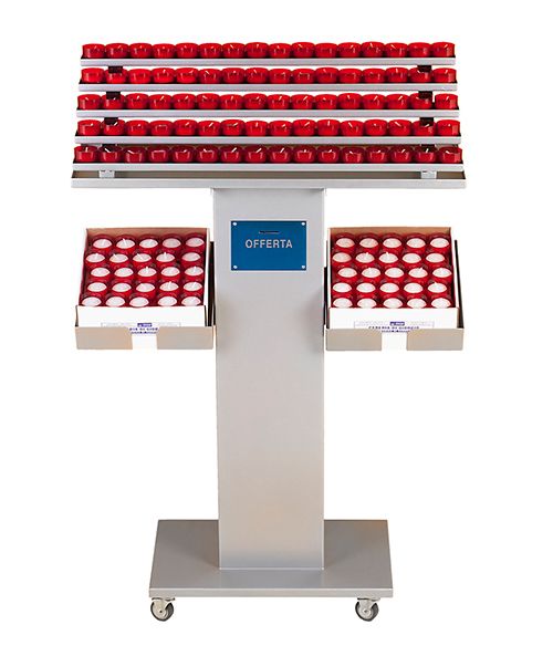 Candeliere per 60/80 luminelli con serratura