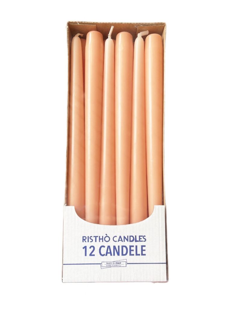 Candele coniche Ø 2,2 cm h. 30 cm 12 pezzi -  Pesca