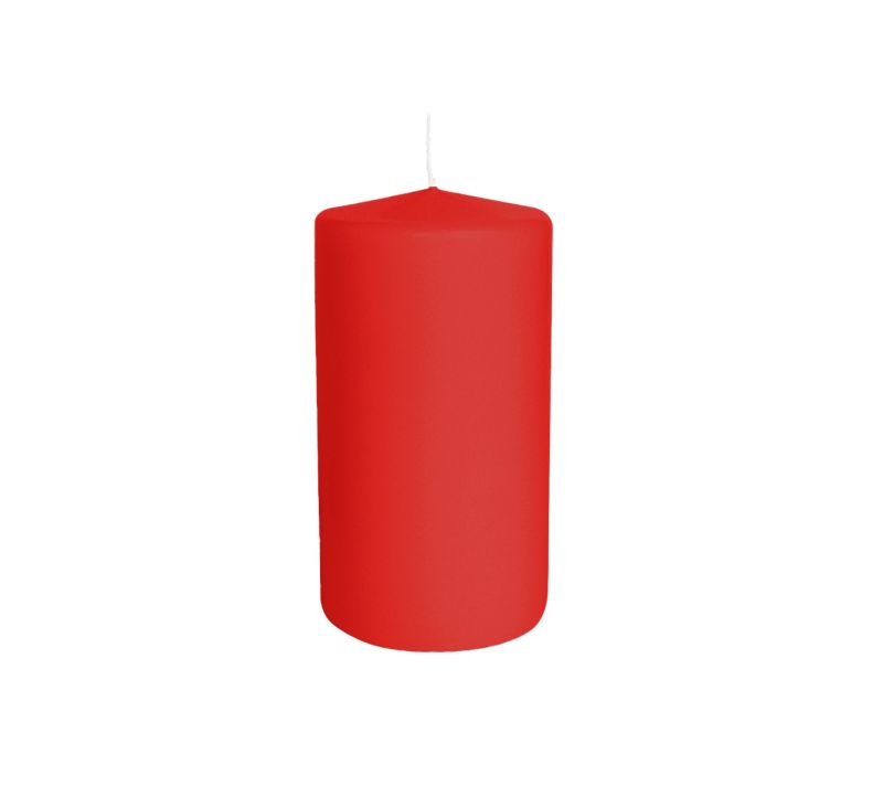 12 Candele Cero diametro 5 cm altezza 8 cm - Rosso