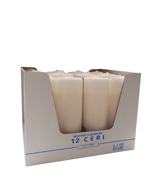 Ceri Ø 5 cm h. 15 cm 12 pezzi - Avorio