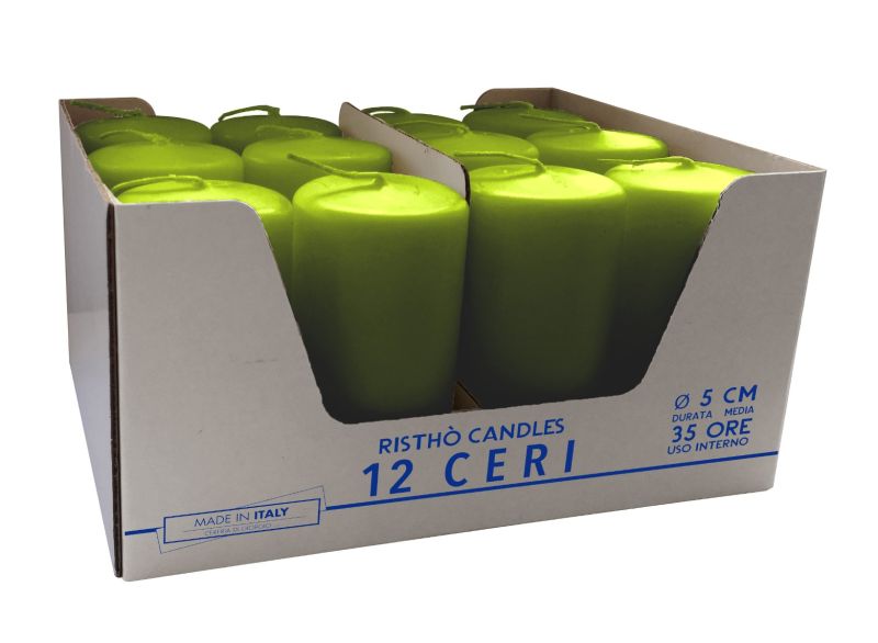 Ceri Ø 5 cm h. 10 cm 12 pezzi -Pistacchio