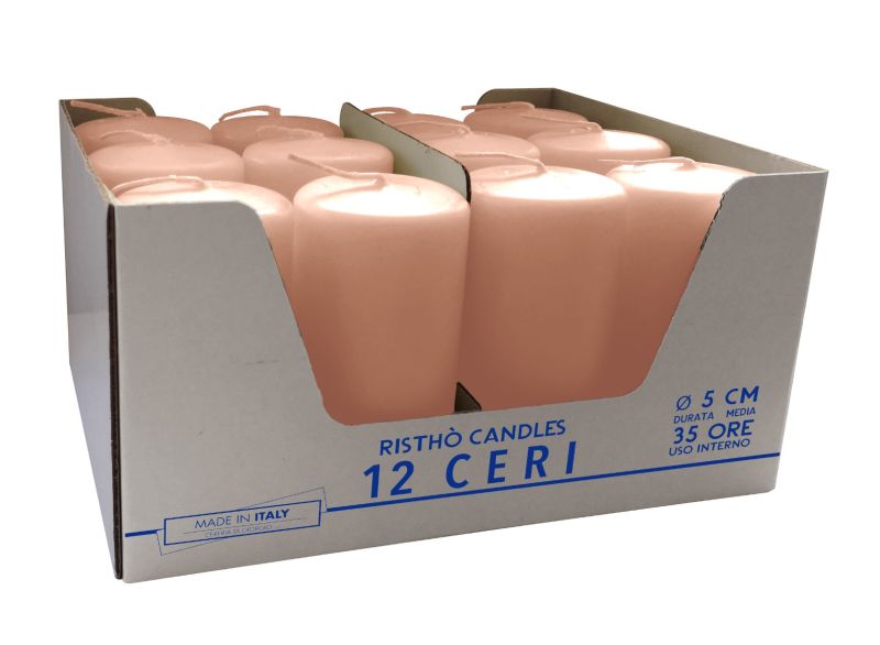 Ceri Ø 5 cm h. 10 cm 12 pezzi - Cipria