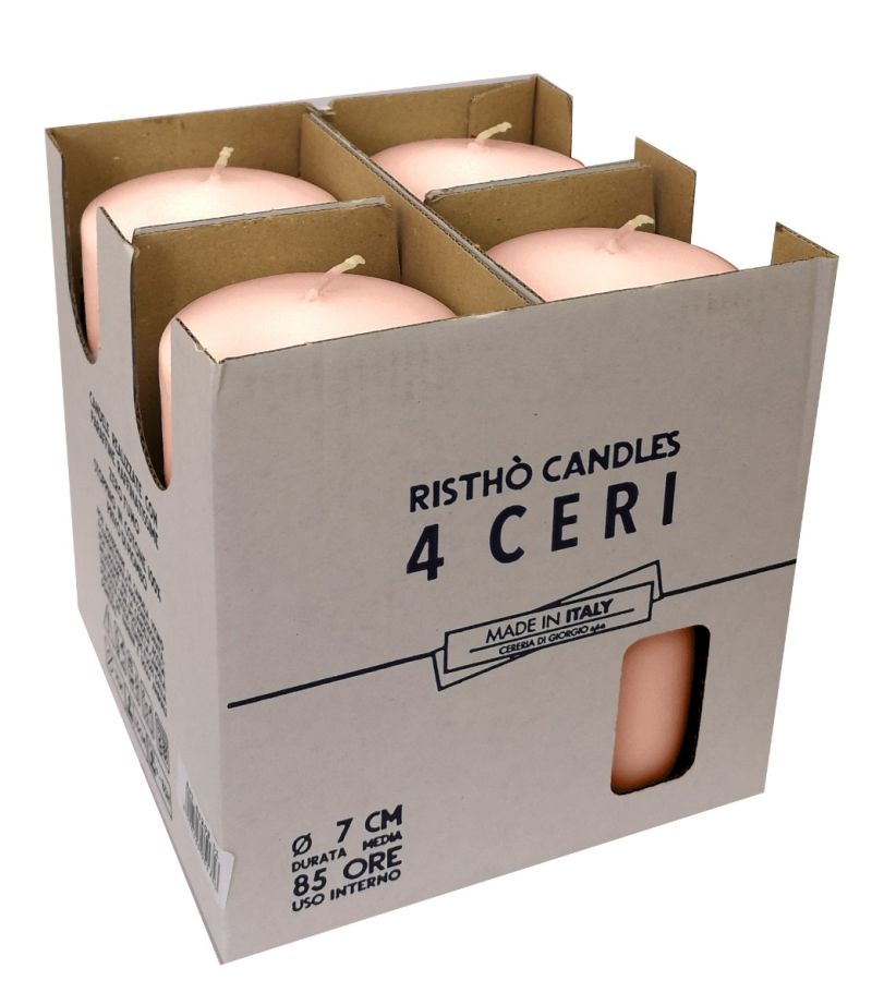 Ceri Ø 7 cm h. 15 cm 4 pezzi - Cipria