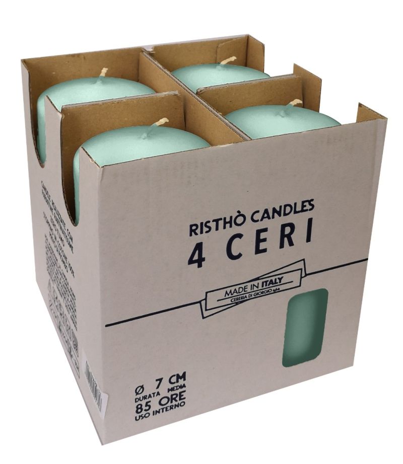 Ceri Ø 7 cm h. 15 cm 4 pezzi -Grigio Verde