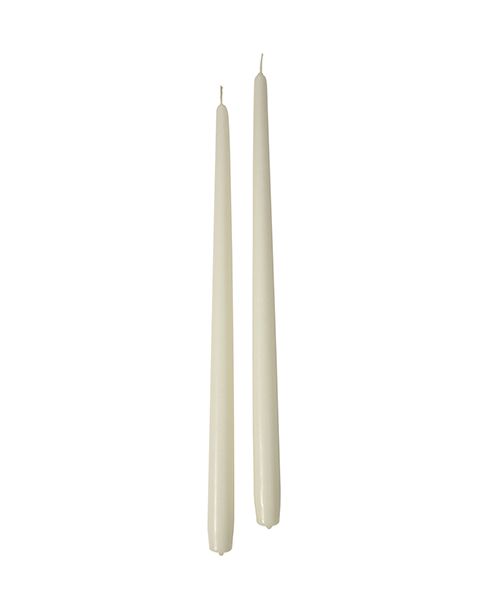 Candele coniche Ø 2,2 cm h. 40 cm 6 pezzi - Panna