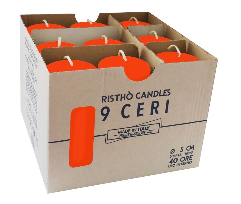 Ceri Ø 5 cm h. 12 cm 9 pezzi - Pumpkin