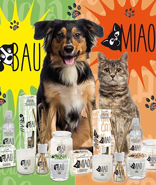 Spray per tessuti Bau con talco e muschio bianco 250 ml