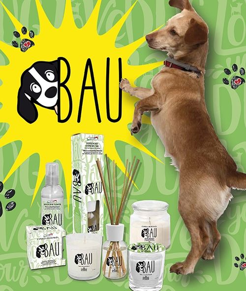 Spray per tessuti Bau con talco e muschio bianco 250 ml