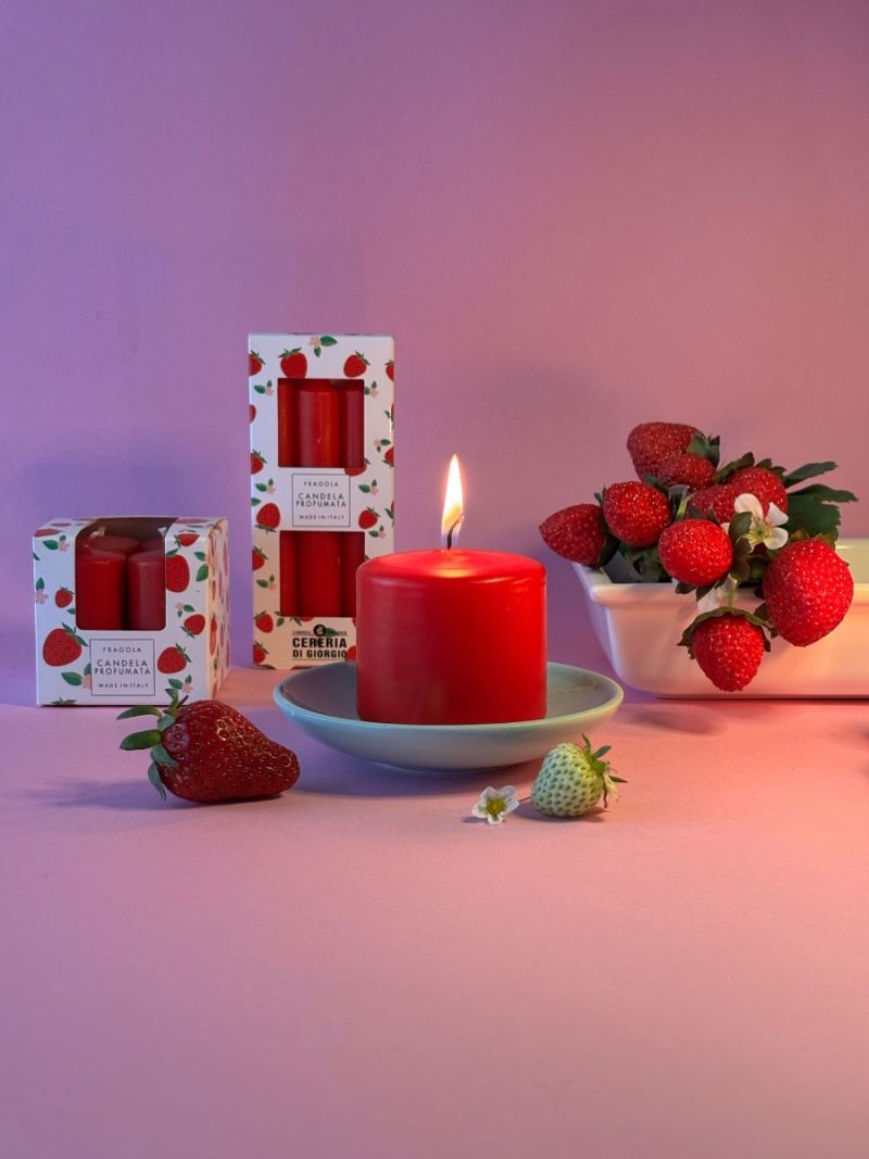 6 Tealight Profumate Pocket Season diametro 3,6 cm altezza 1,5 cm - Primavera/Estate - Fragola