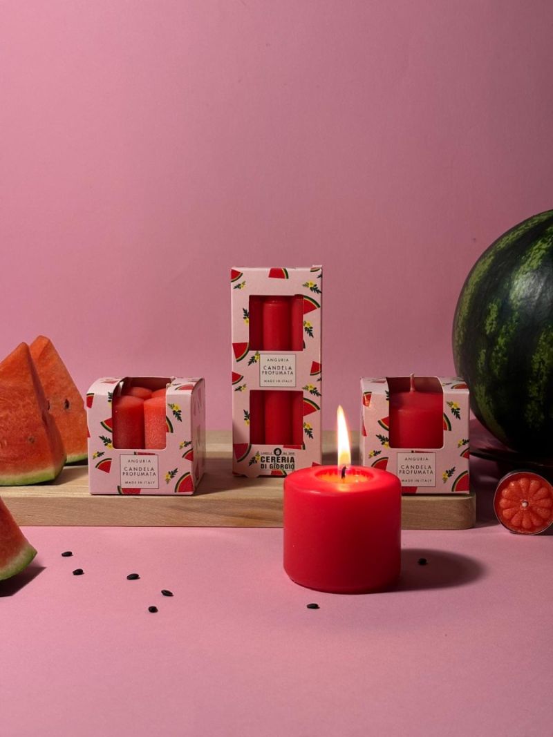 Candela Profumata Pocket Season diametro 6 cm altezza 5,5 cm - Primavera/Estate - Anguria