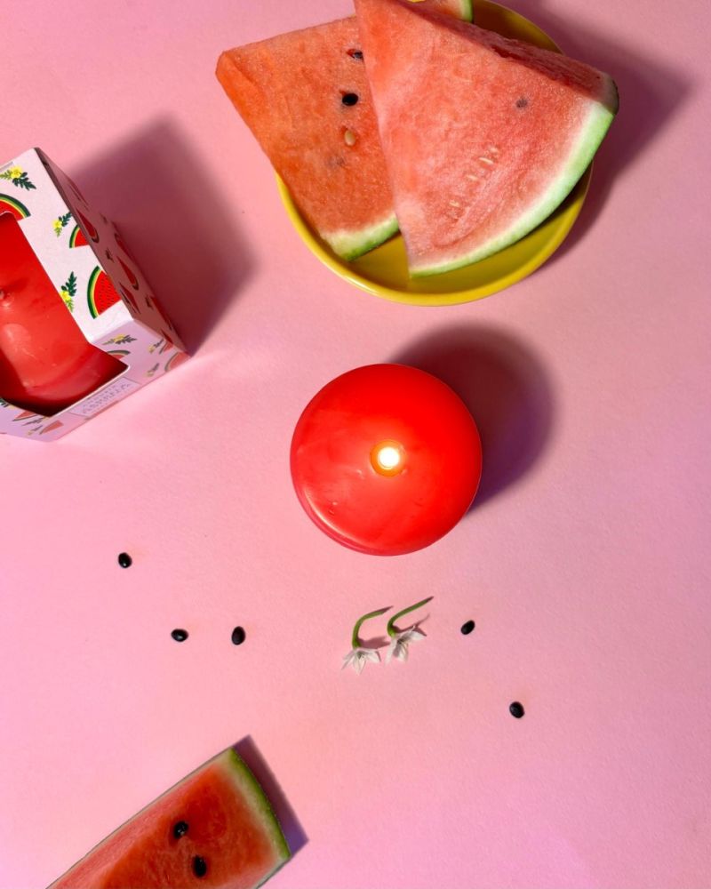 Candela Profumata Pocket Season diametro 6 cm altezza 5,5 cm - Primavera/Estate - Anguria