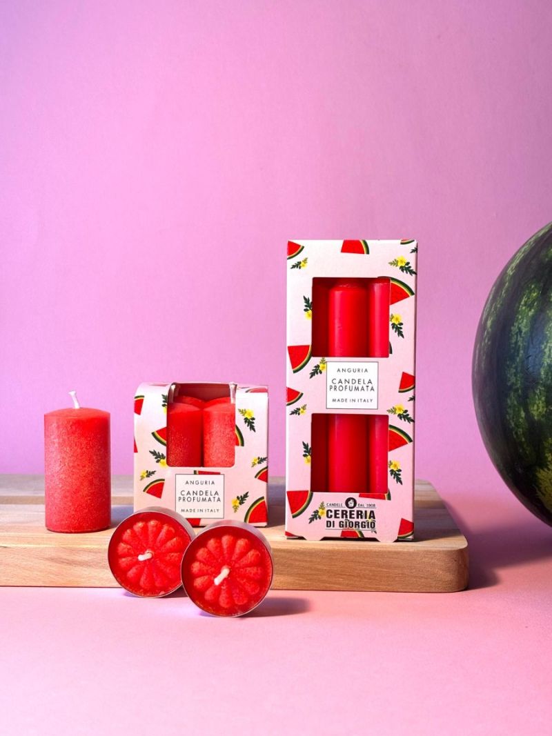 6 Tealight Profumate Pocket Season diametro 3,6 cm altezza 1,5 cm - Primavera/Estate - Anguria