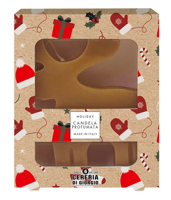 Candela a forma di Renna artigianale - Pocket Season - Natale