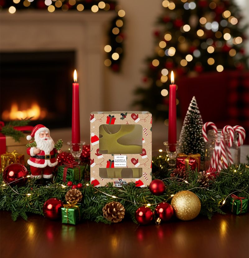 Candela a forma di Renna artigianale - Pocket Season - Natale