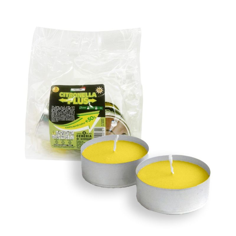 Maxi Tealight Alla Citronella Plus