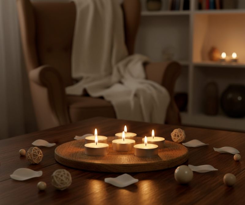 Tealight profumato alla vaniglia - 12 pezzi