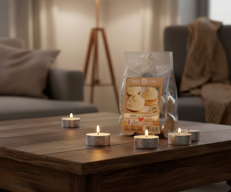 Tealight profumato alla vaniglia - 12 pezzi