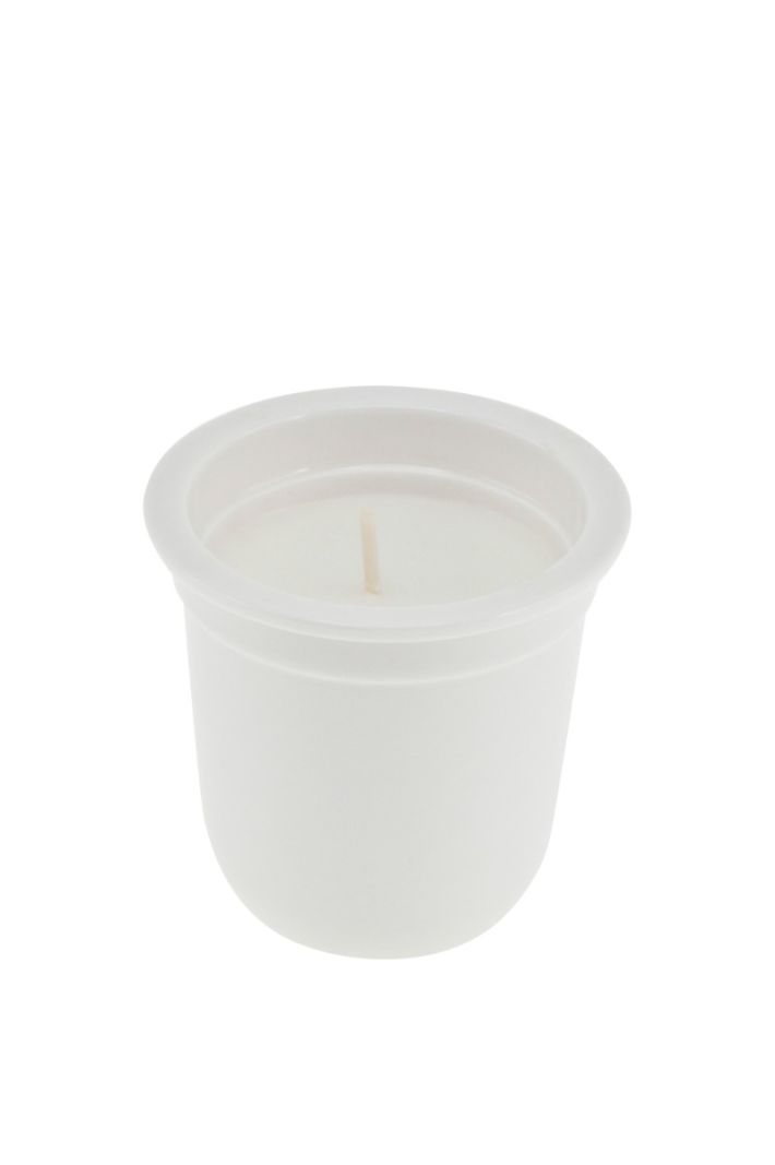 Candela profumata in vasetto di porcellana -Naturale - Yogurt